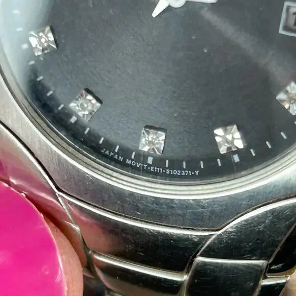 Citizen Eco-Drive Diamond Dial Watch Stainless Gray BM6010-55G - Picture 3 of 15